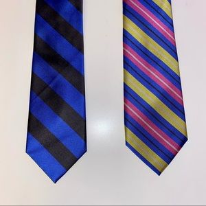 Lot of 2 Blue Rooster Ties